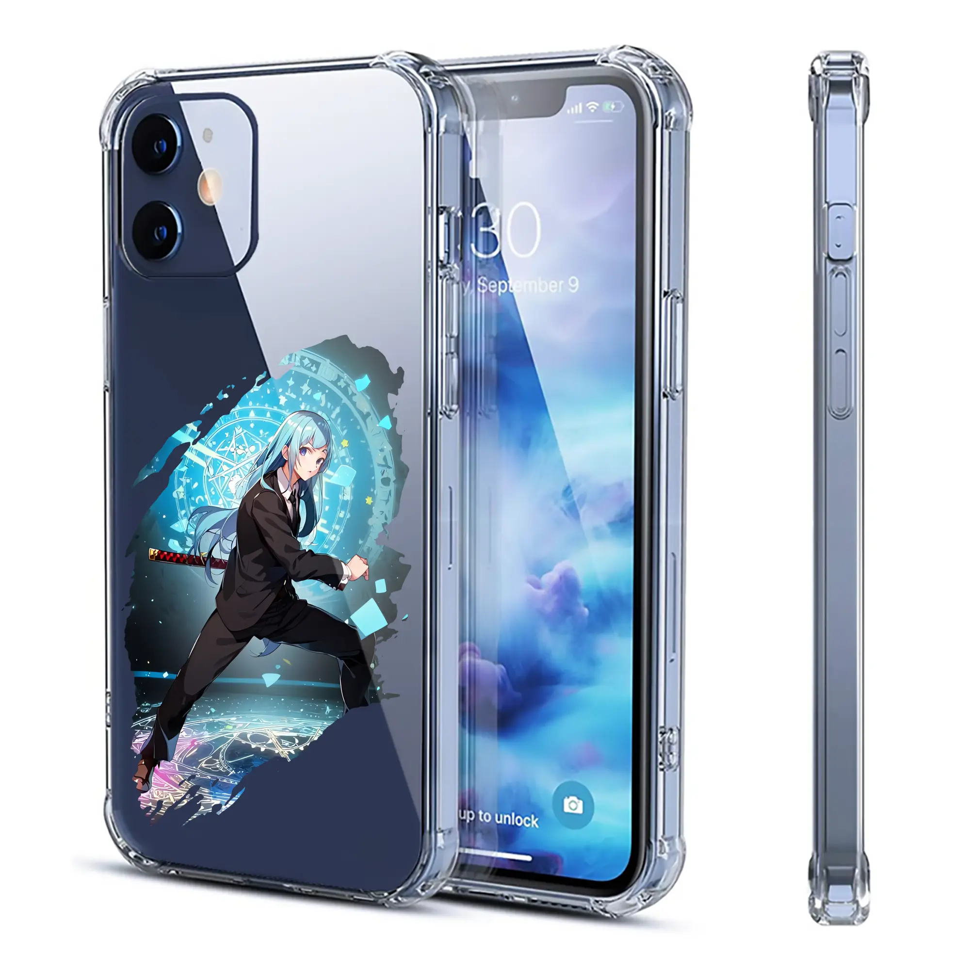 呪術廻戦 グッズ,三輪 霞 - IPhone 12シリーズ対応 ・ 透明スマホケース ・ クリアソフトケース ・ TPU素材 ・ 耐衝撃 ・ 高密着 ・ 防汚 防指紋 ・ 簡単着脱